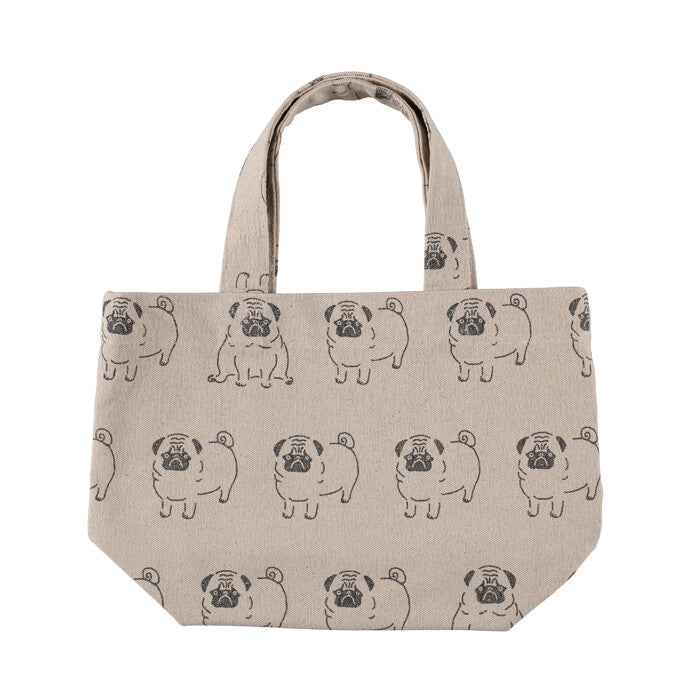 Mini Tote Bag | Pugs - Warm Gift Shop