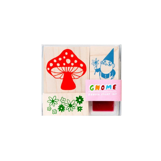 Gnome + Mushroom Stamp Kit