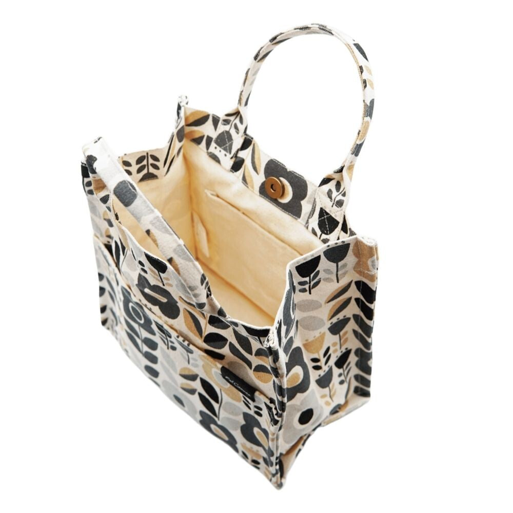 Square Tote Bag | Scandi Flowers