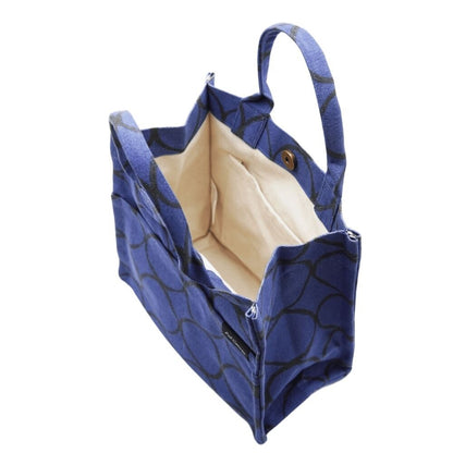 Square Tote Bag | Blue + Circles
