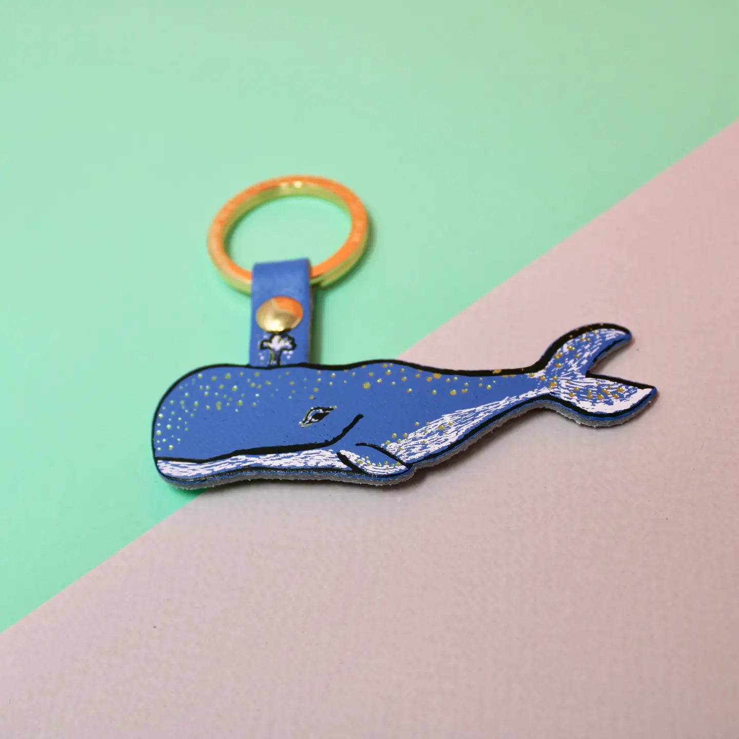 Humpback Whale Keychain | Cornflower Blue