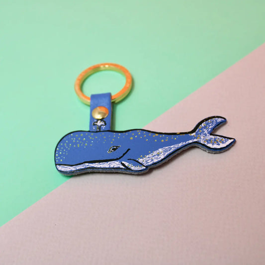 Humpback Whale Keychain | Cornflower Blue