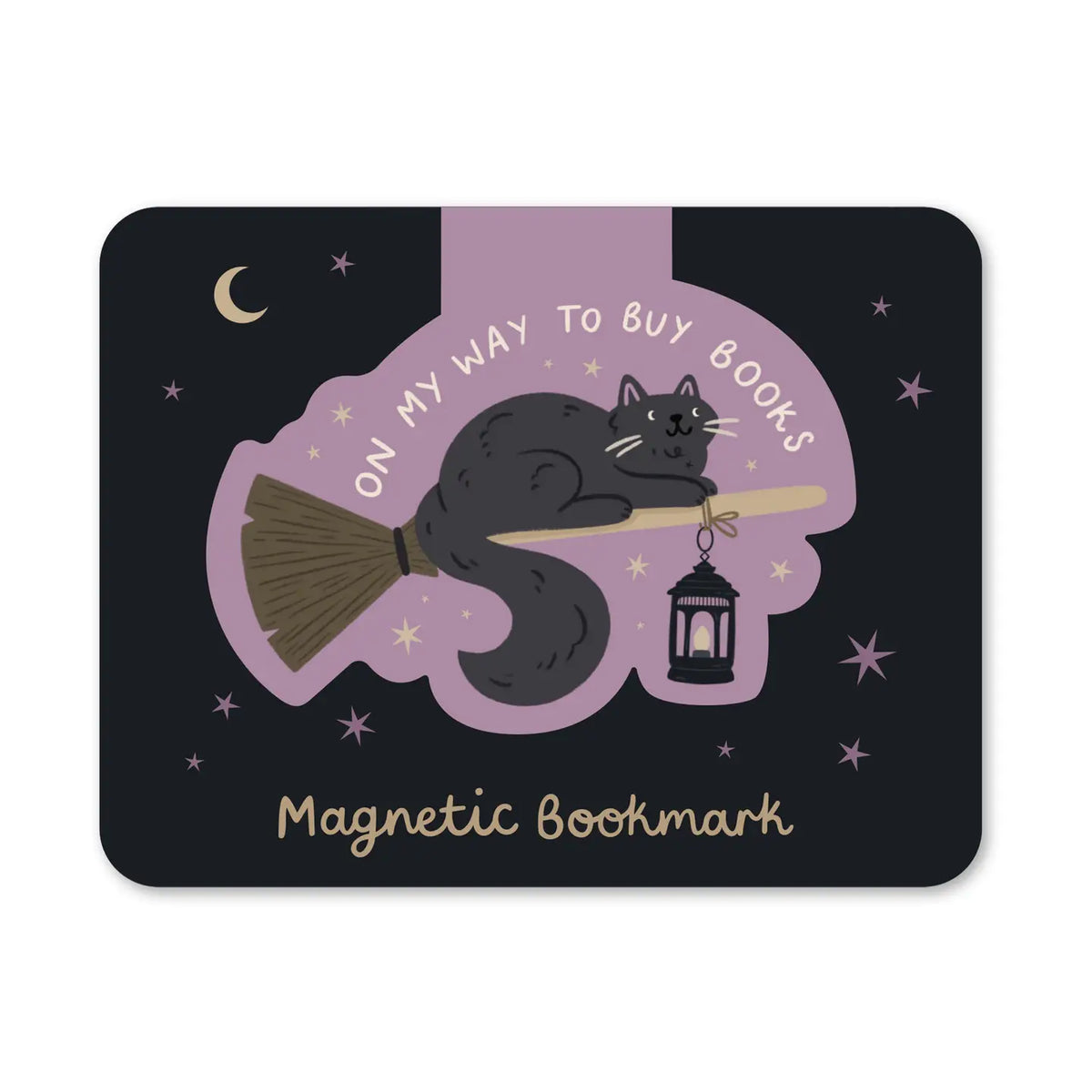 Witch Cat Magnetic Bookmark