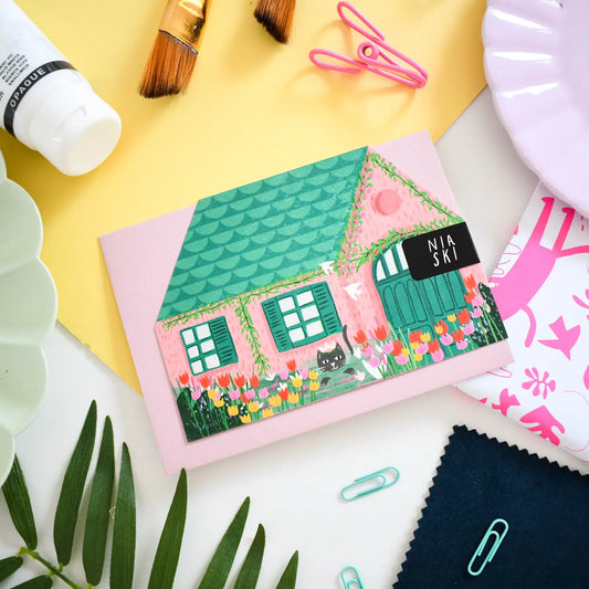 Clawed Monet House | Blank Card