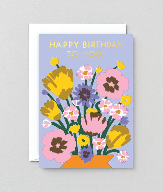 Foiled Flowers | Birthday Card