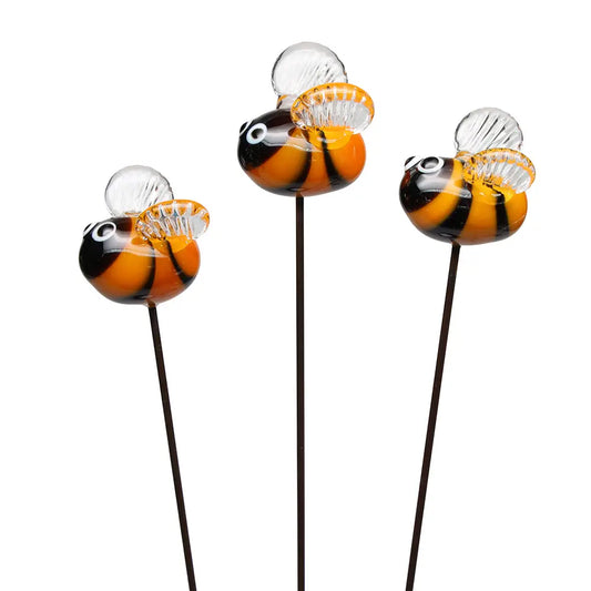 Glass Plant Stake Decoration | Bumblebee - Warm Gift Shop