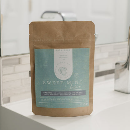 Sweet Mint + Lime Bath Soak - Warm Gift Shop