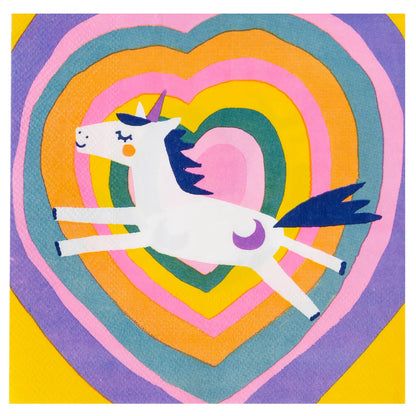Paper Napkins | Unicorn Rainbow