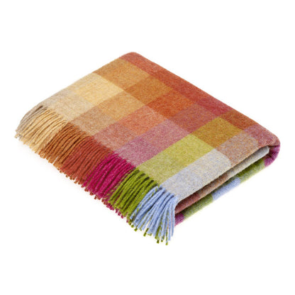 Bronte Moon | Harlequin Sunshine Wool Throw - Warm Gift Shop