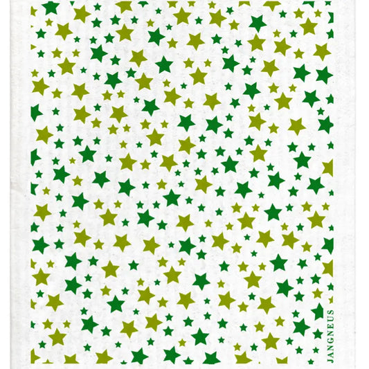 Swedish Dishcloth | Green Stars