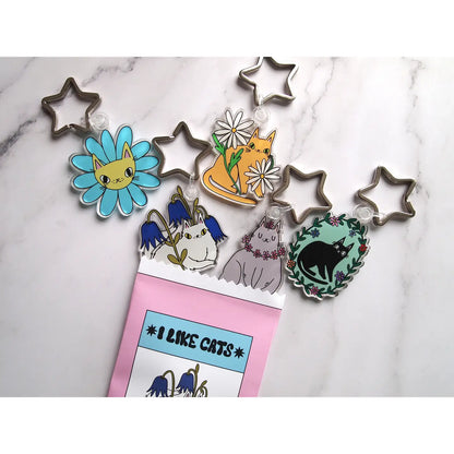 Flower Cat Keychain | Mystery Pack