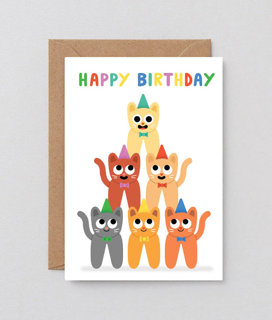 Cat Stack | Birthday Card