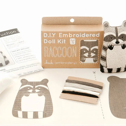 Embroidery Kit | Raccoon