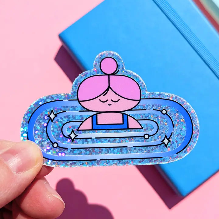 Glitter Swimming Sticker