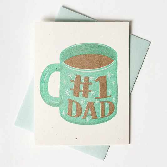#1 Dad Mug | Father's Day Card
