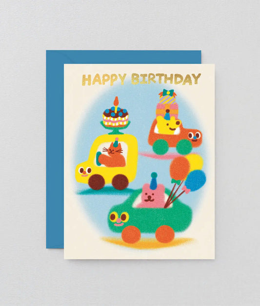 Cartoon Cars | Birthday Card