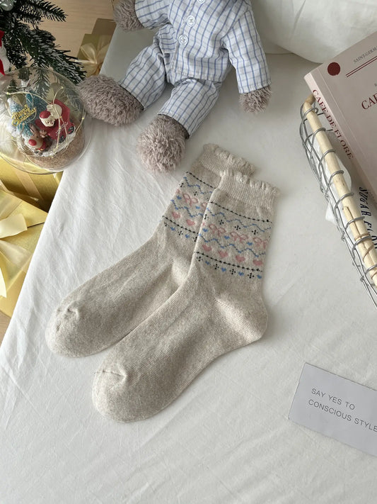 Warm Socks | Hearts + Bows