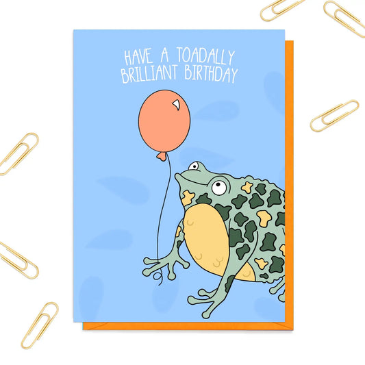 Toadally Brilliant | Birthday Card