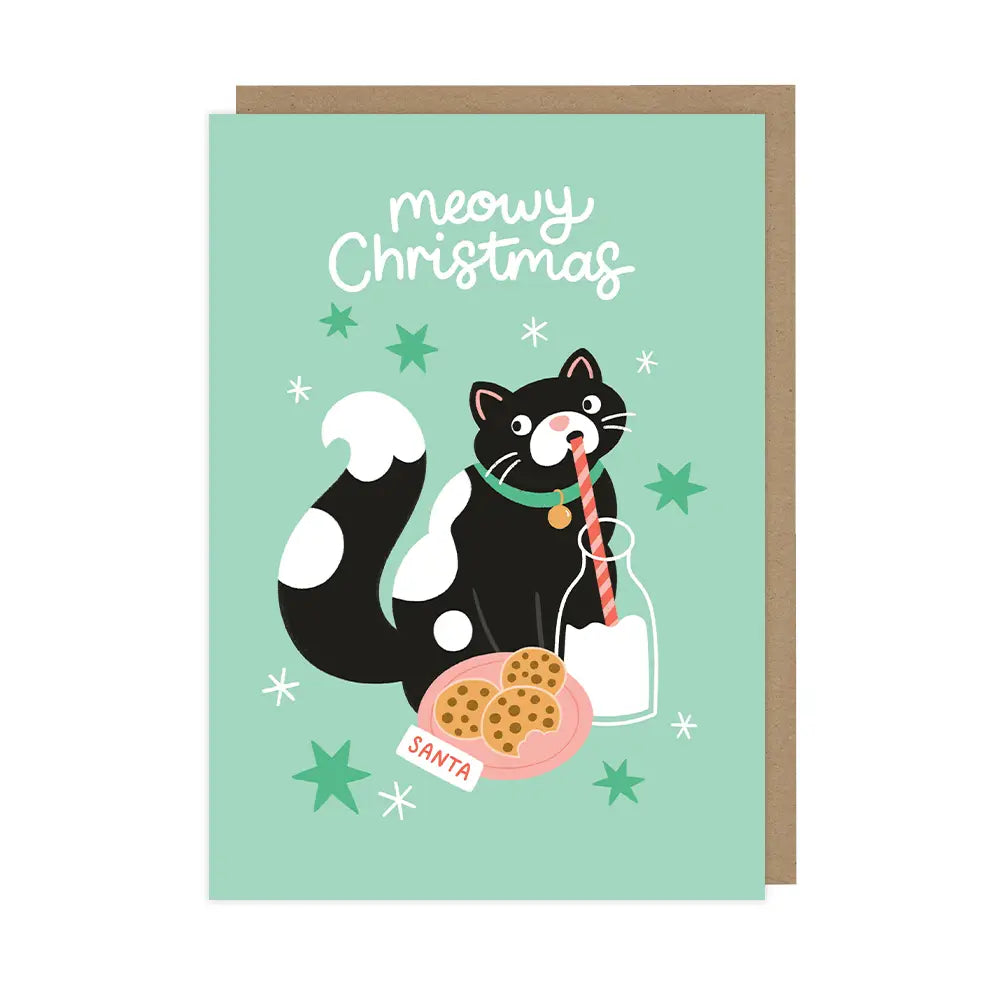Cat + Cookies | Christmas Card
