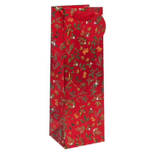 Gift Bag Bottle | Red Foliage