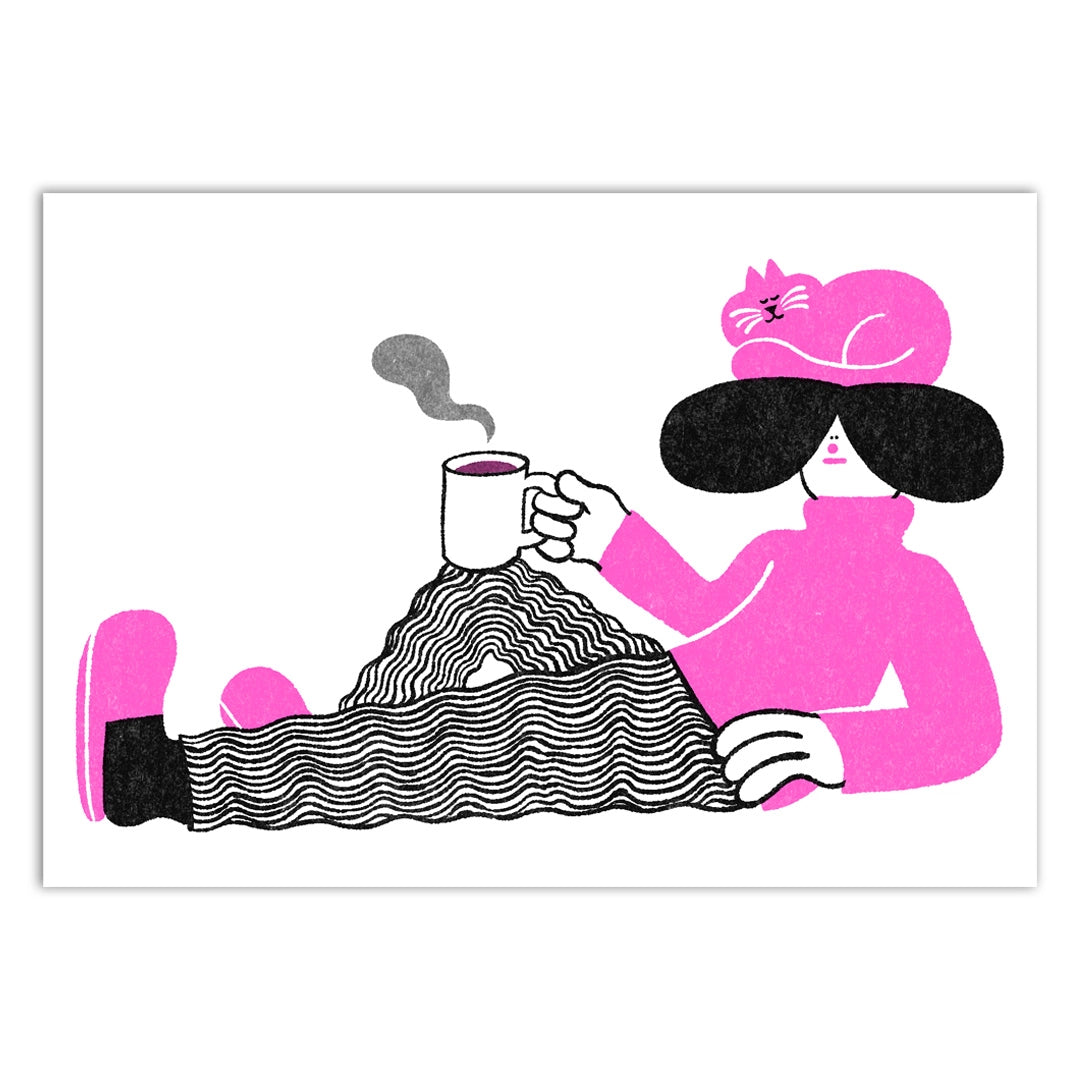 Coffee Cat | Blank Card