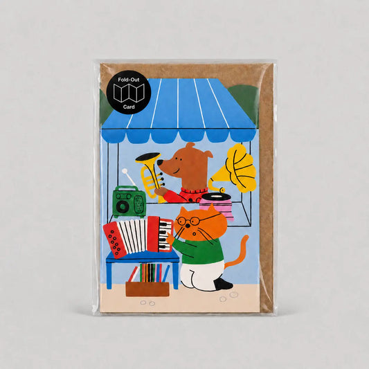 Flea Market | Concertina Blank Card