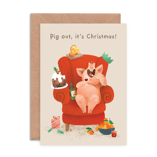 Pig Out! | Christmas Card