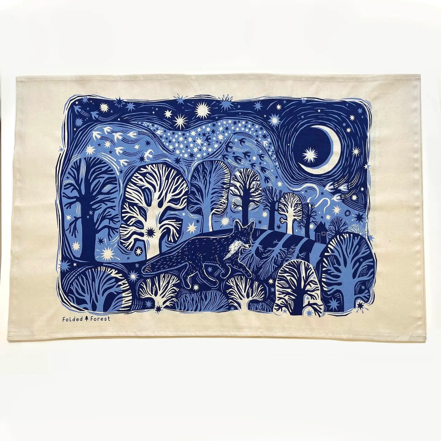 Midnight Fox | Cotton Tea Towel