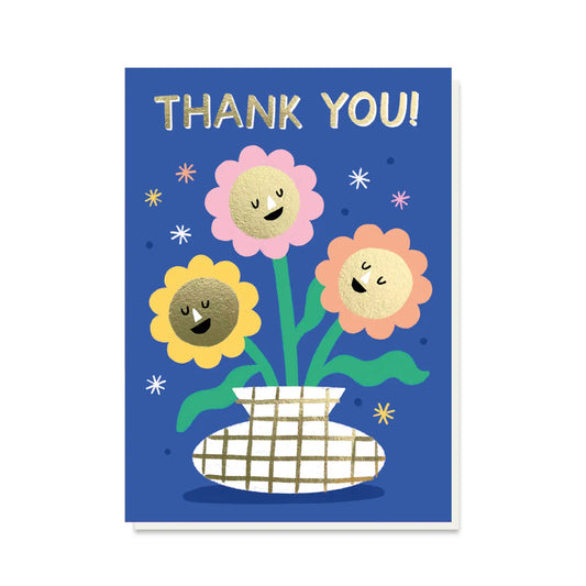Happy Flowers | Thank You Card
