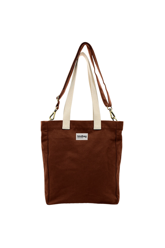 Hindbag | Paul Vertical Tote Bag Chocolate