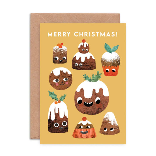 Figgy Pudding Faces | Christmas Card