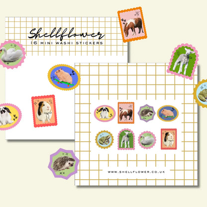 Animal Washi Sticker Flakes