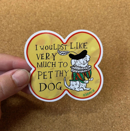 Pet Thy Dog Sticker