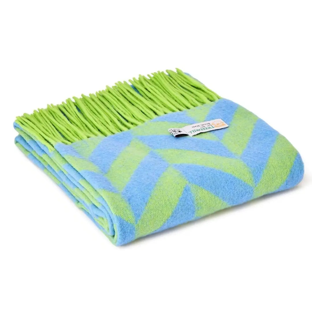 Chunky Herringbone Scarf | Zest + Blue