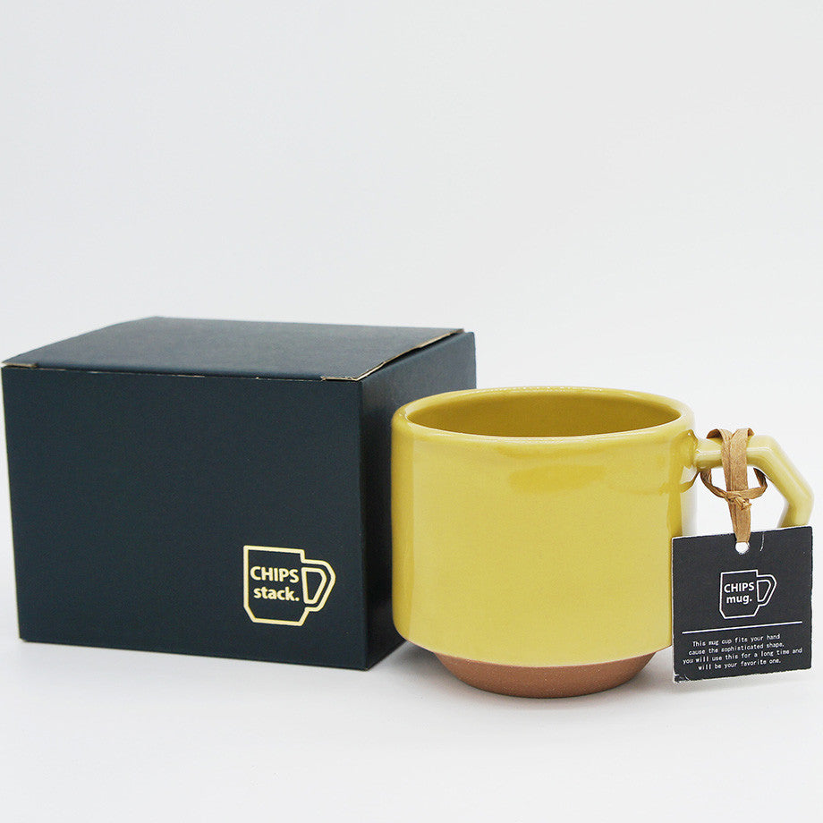 Chips Stack Mug | Solid Mustard