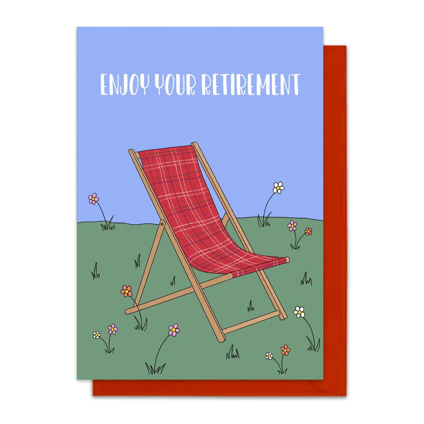 Tartan Deckchair | Retirement Card