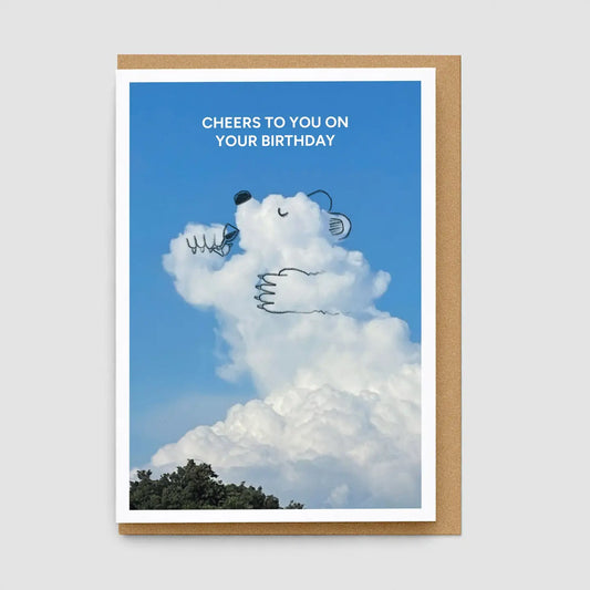Cheers Bear Cloud | Birthday Card