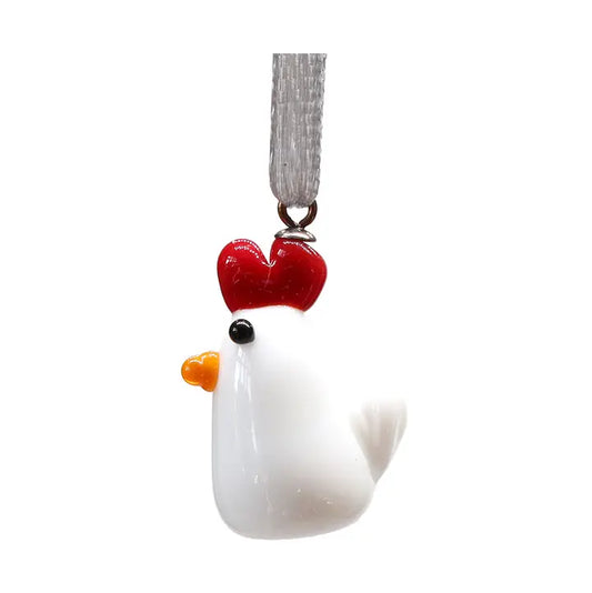 Glass Hanging Decoration | Chicken - Warm Gift Shop