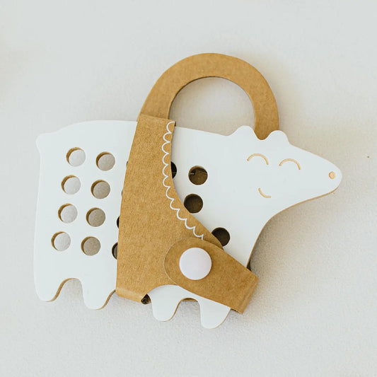 Small Wooden Lacing Toy | The Bear