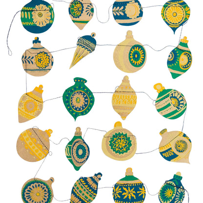 Sewn Garland | Green Baubles