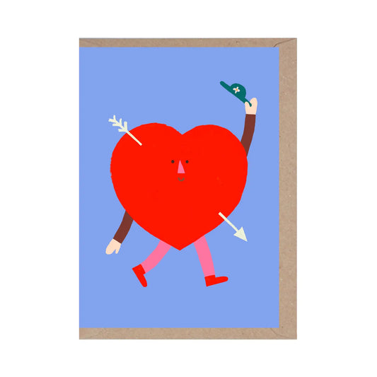 Heart With Hat | Love Card