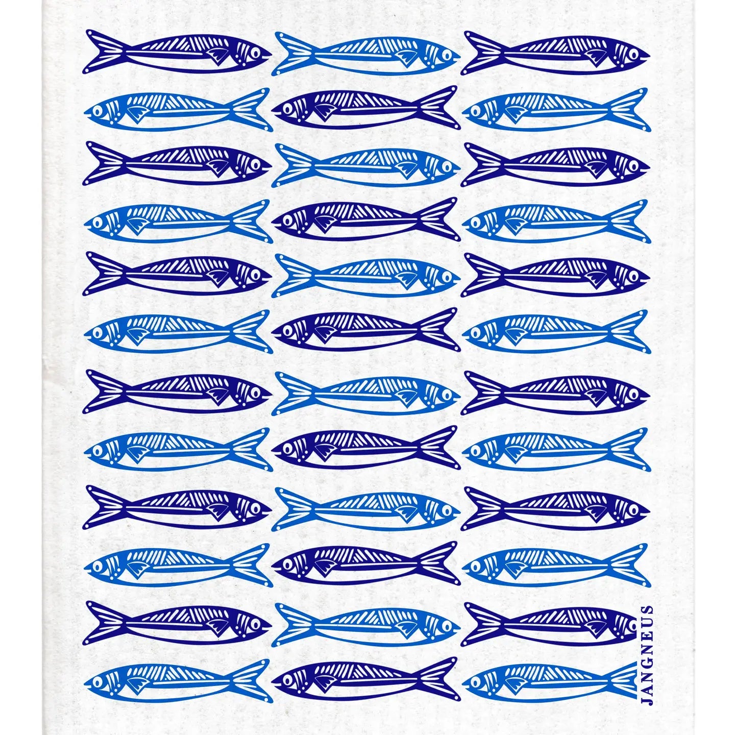 Swedish Dishcloth | Sardines Blue