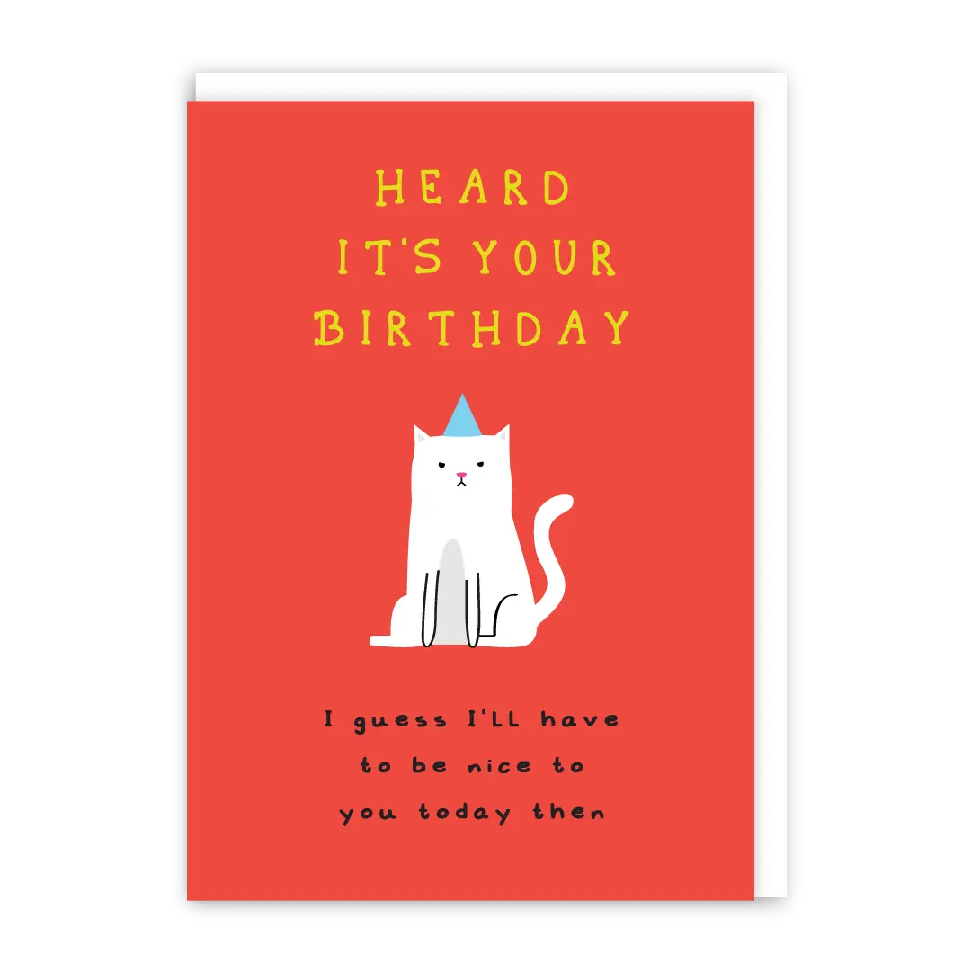 Nice Cat | Birthday Card