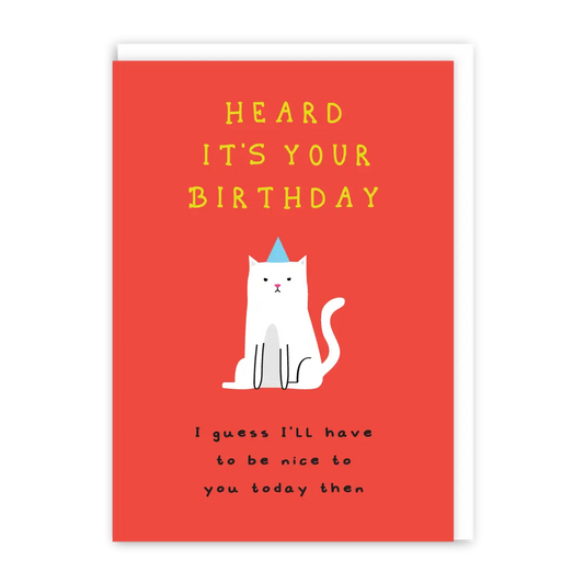 Nice Cat | Birthday Card