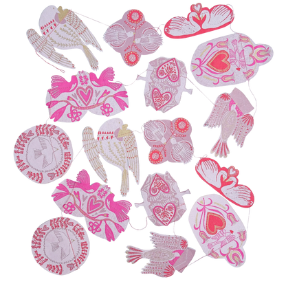 Sewn Garland | Love Birds - Warm Gift Shop