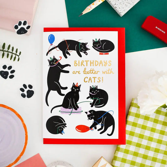 Better With Cats | Birthday Card