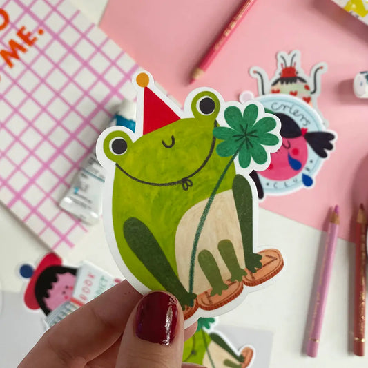 Lucky Frog Sticker