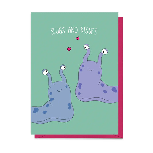 Slugs + Kisses | Blank Card