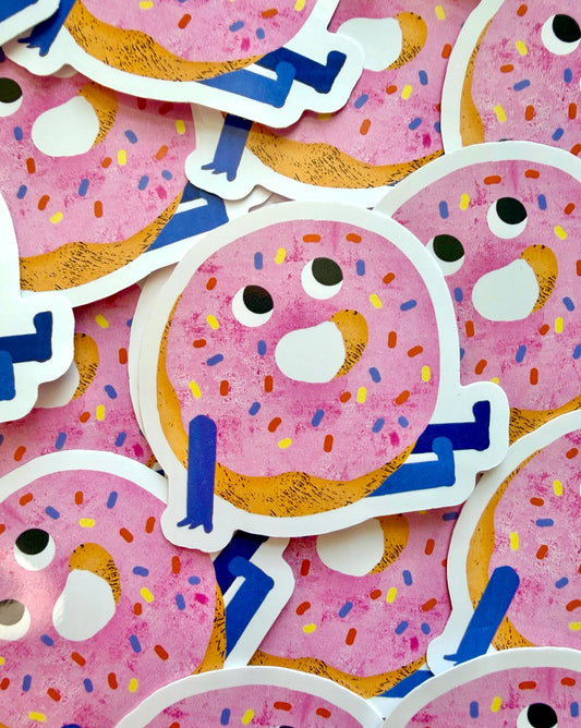 Doughnut Face Sticker