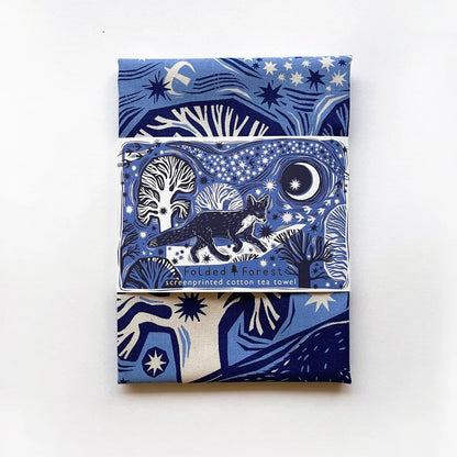 Midnight Fox | Cotton Tea Towel